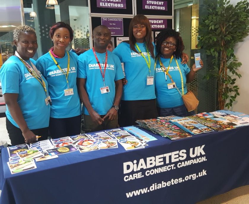 Our Diabetes Champions Raise Awareness at Croydon College