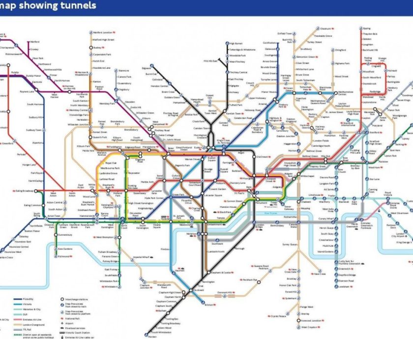 New London Underground Map for People with Claustrophobia