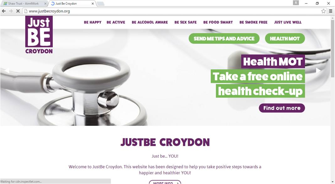 JustBe Croydon – a happier, healthier you
