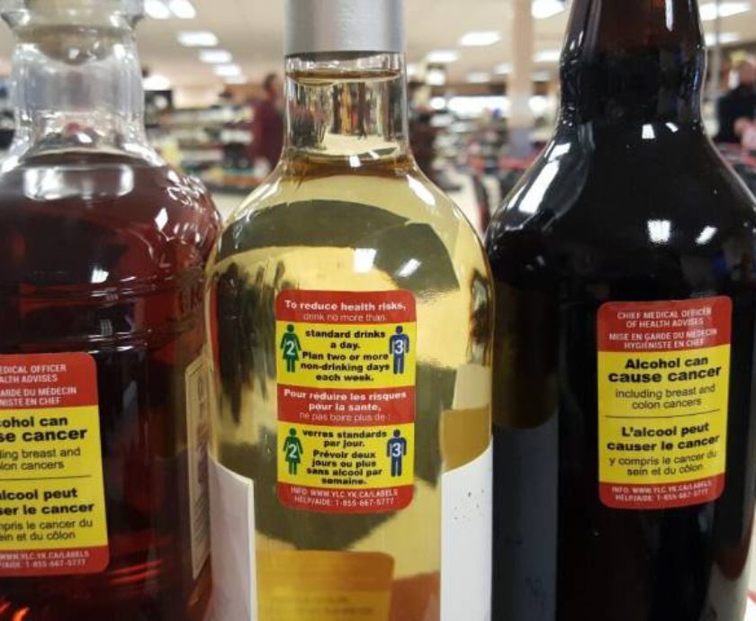 Yukon Introduces Cancer Warning Labels on Alcoholic Drinks