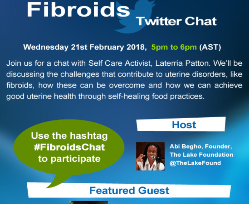 Our February #FibroidsChat is with Self Care Activist Laterria Patton