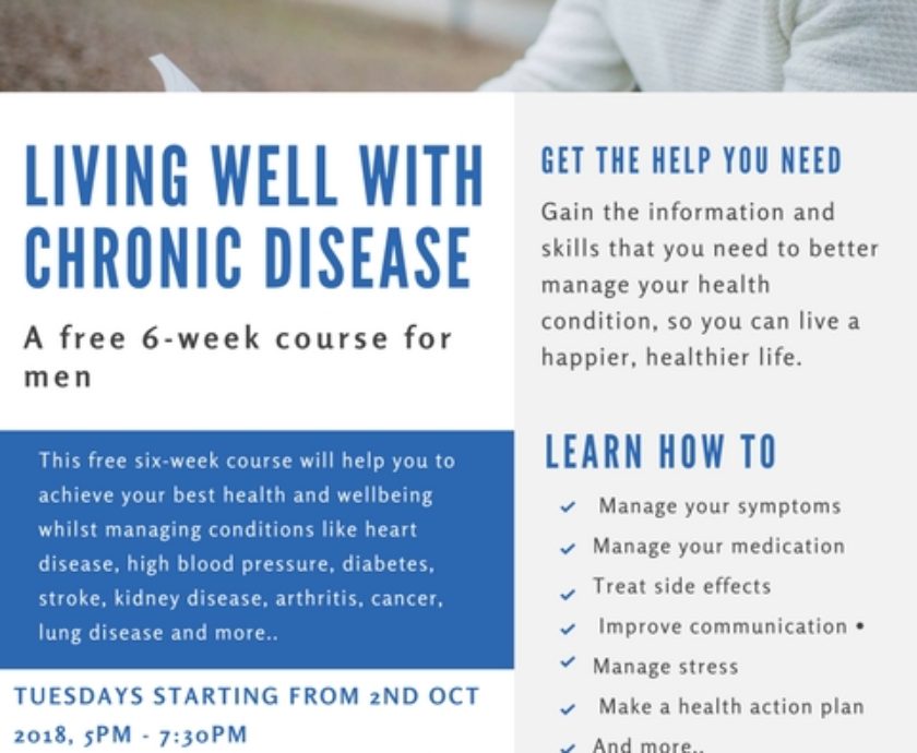 Save the Date: Self-Management Course for Men with Chronic Diseases