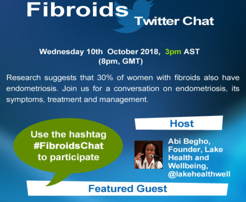 Our October #FibroidsChat Will Be With Julia Mandeville, Co-Founder of the Barbados Association of Endometriosis and PCOS