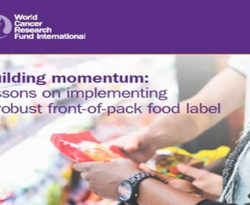 WCRF Publishes a Report on Front-of-Pack Nutrition Labelling