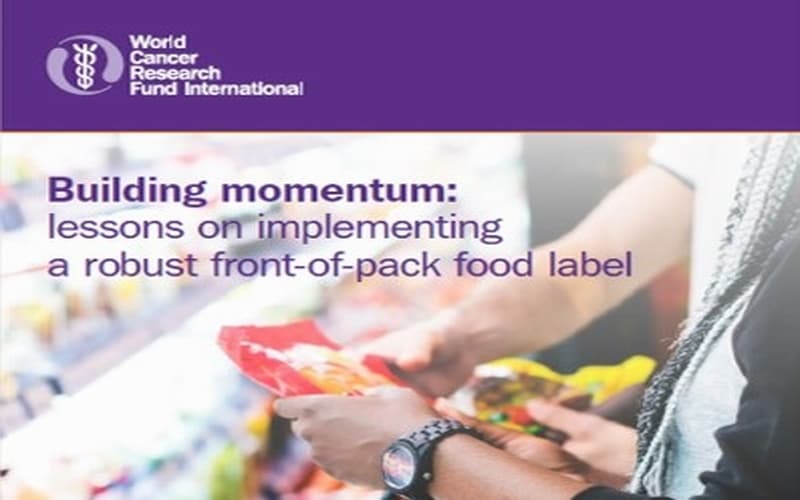 WCRF Publishes a Report on Front-of-Pack Nutrition Labelling