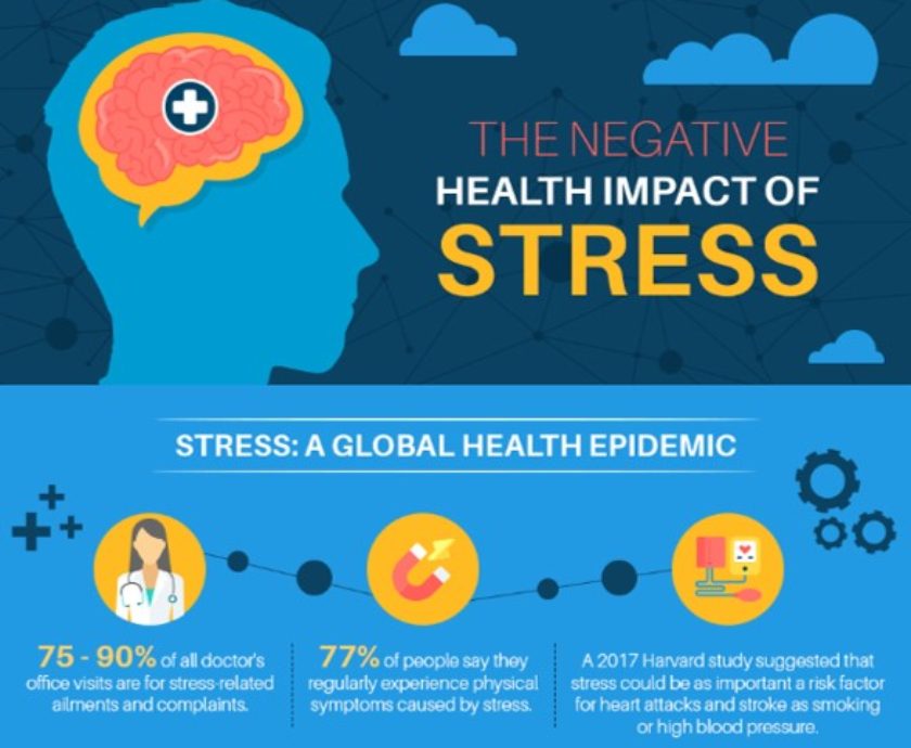 The Negative Impact Of Stress Infographic by SME